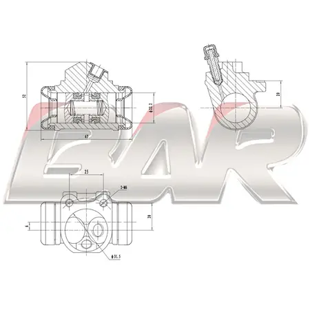 Cilindro de freno- RENAULT -R9- R11-R19