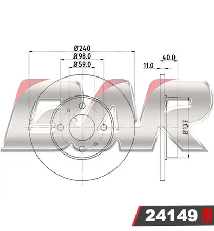 Discos de freno- ALFA ROMEO -145/146 1.8i/2.0i Twin Spark