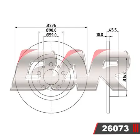 Discos de freno- ALFA ROMEO -156, 2.5 24V V6 (192 CV), 2.4 JTD (150 CV), 2.5 24V V6, 2.0 TS.