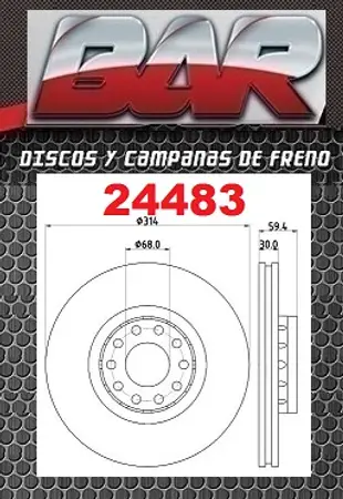 Discos de freno- AUDI -100