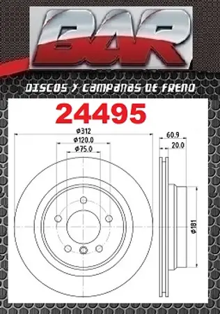 Discos de freno- BMW -M3 3,0 /3,2 (E36) DERECHO