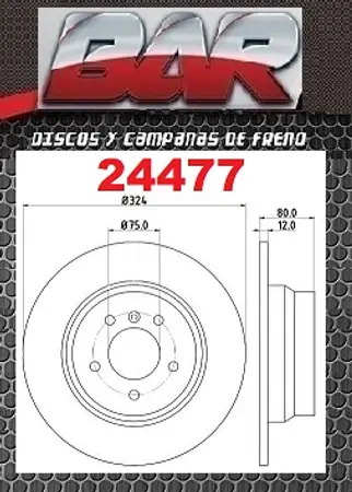 Discos de freno- BMW -X5 3,0 /4,4i / 3,0D