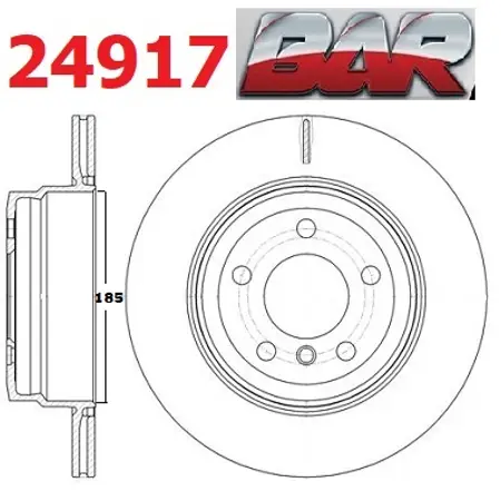 Discos de freno- BMW -X5 / X6 185mm Campana freno mano