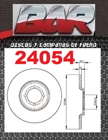 Discos de freno- CHRYSLER - DODGE -Dodge 1500 - Tipo Tensa