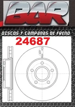 Discos de freno- FORD -C-Max 1.6/1.8/2.0 Nafta y TDCI