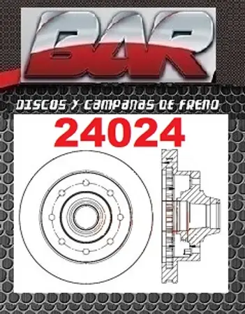 Discos de freno- FORD -F-100 con maza