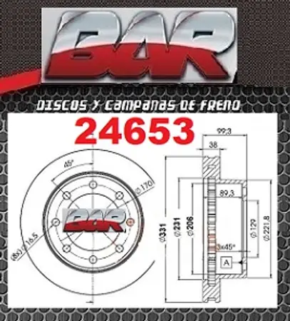 Discos de freno- FORD -F-100 (Heavy Duty)