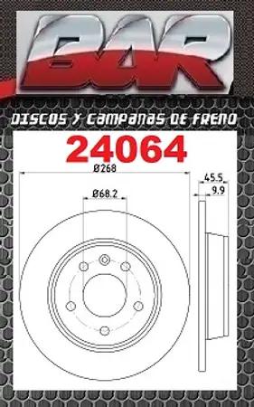 Discos de freno- FORD -Galaxy 1,9TDI/ 2,0i / 2,3 16V / 2,8i 16V / ( VX, VY)