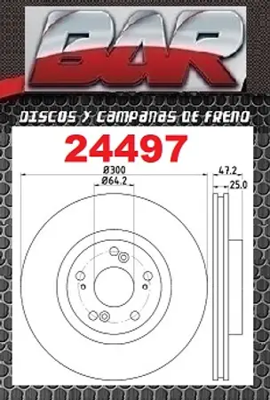 Discos de freno- HONDA -Accord 2,0i VTEC / 2,4i VTEC