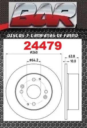 Discos de freno- HONDA -Accord