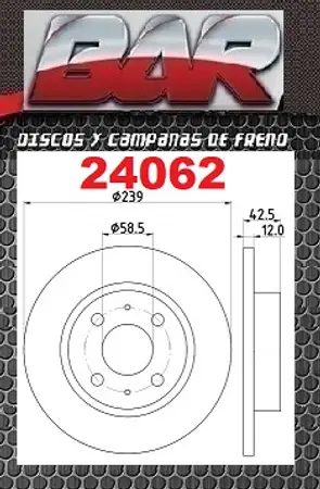 Discos de freno- LADA -Samara