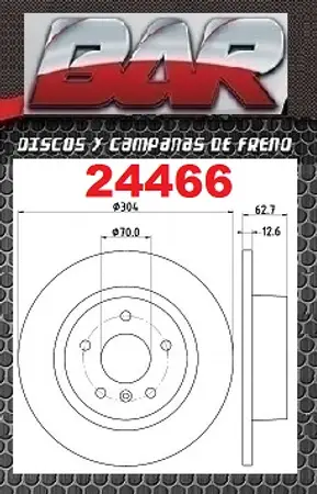 Discos de freno- LAND ROVER -Discovery 2,5 TD5 / 2,5TDI/ 3,9 V8 / 4,0 V8