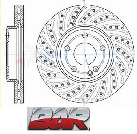 Discos de freno- MERCEDES BENZ -Clase A 160-180-200 Perforado