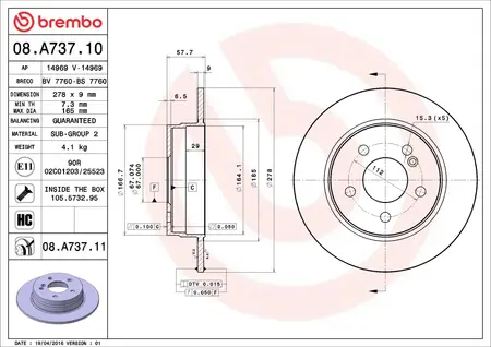 Discos de freno- MERCEDES BENZ -CLASE C