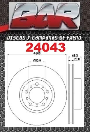 Discos de freno- MERCEDES BENZ -Serie 260 W126