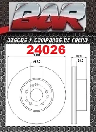 Discos de freno- MERCEDES BENZ -Serie 300 W140