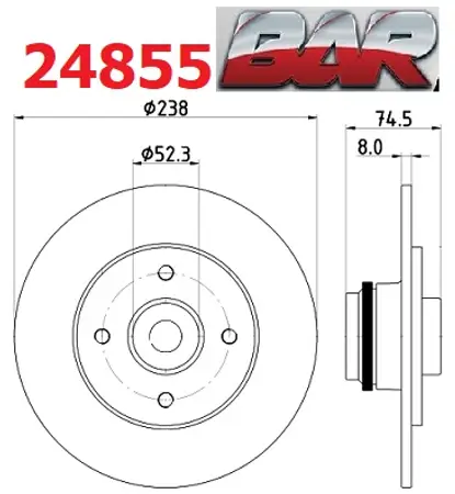 Discos de freno- RENAULT -Clio / Symbol