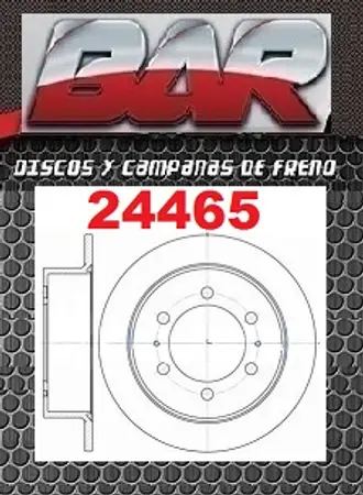 Discos de freno- SSANG-YONG -Musso 2,3 4x4 /2,9 D 4x4 /3,2 4x4 /KORANDO 2,2D /2,5D /2,9 D/3,2 Con Campana