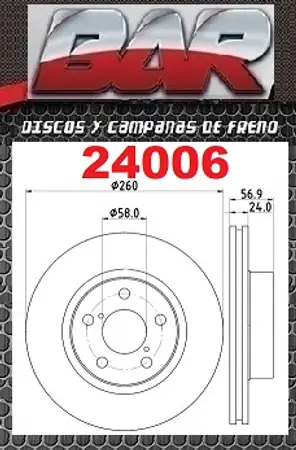 Discos de freno- SUBARU -Legacy/Imprezza