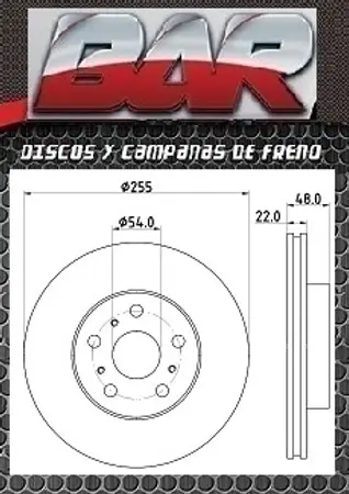 Discos de freno- TOYOTA -Camry