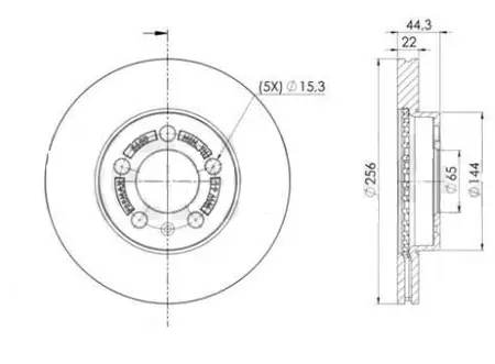 Discos de freno- VOLKSWAGEN -Polo 1,6 MSI