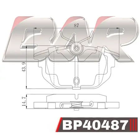 Juego de pastillas de freno- ALFA 145-146/ FIAT MAREA trasera 98/