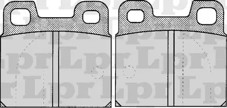 Juego de pastillas de freno- ALFA ALFETA GT- GIULIETA GTV6/PORSCHE914-916 69/82
