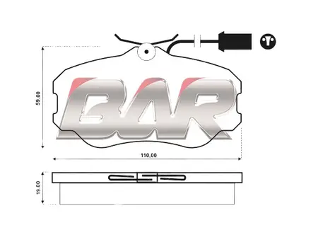 Juego de pastillas de freno- ALFA ROMEO 164 (MOTOR CHICO) 90/94