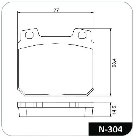 Juego de pastillas de freno- AUDI -A3