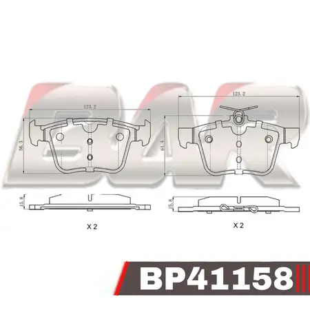 Juego de pastillas de freno- Audi A3 12/ Volkswagen Golf 12/ TAOS 1.4 250 TSI