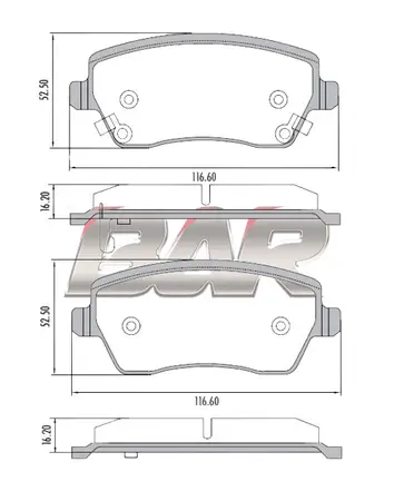 Juego de pastillas de freno- AUDI -A3 III - S3 1.4 Tsi - 1.8 - 2.0 TDI 2012/…
