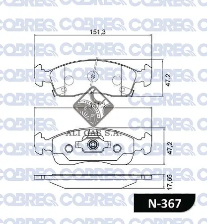 Juego de pastillas de freno- AUDI -A3 III - S3 1.4 Tsi - 1.8 - 2.0 TDI 2012/…