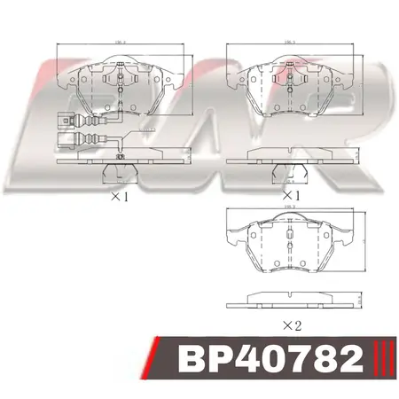 Juego de pastillas de freno- AUDI A3-S3-TT/SEAT/SKODA/VW Bora-Golf-NewB 98/