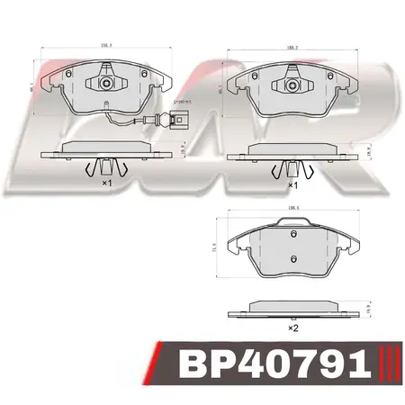Juego de pastillas de freno- AUDI A3-S3/ VW /SEAT/SKODA 03/