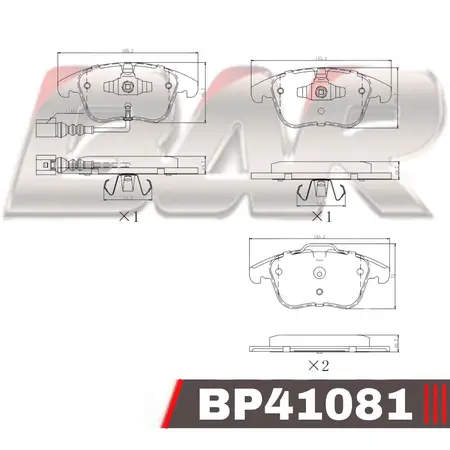 Juego de pastillas de freno- AUDI -A3 Todos los Modelos