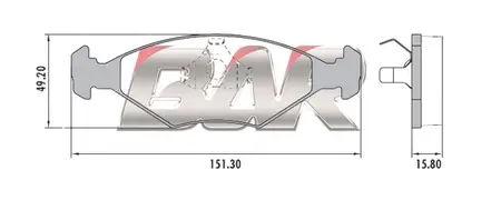 Juego de pastillas de freno- AUDI -A4