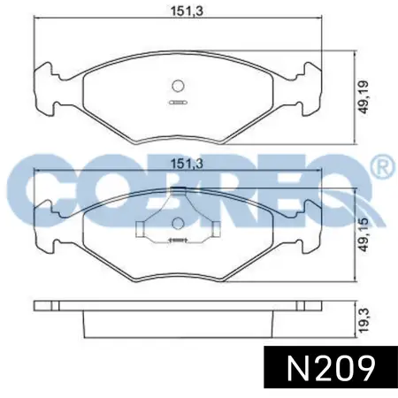 Juego de pastillas de freno- AUDI -A4 1.4 - 2.0 TFSI 2015/…