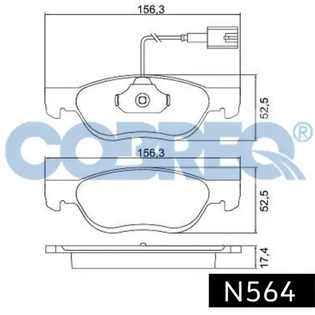 Juego de pastillas de freno- AUDI -A4 2,7 TDI - 3,0 TDI Cable araña 31,75