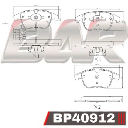 Juego de pastillas de freno- AUDI A4/A5