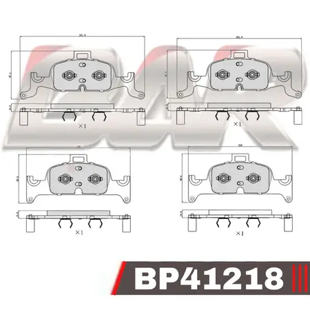 Juego de pastillas de freno- AUDI A4-A5-Q5 05/2016 ->