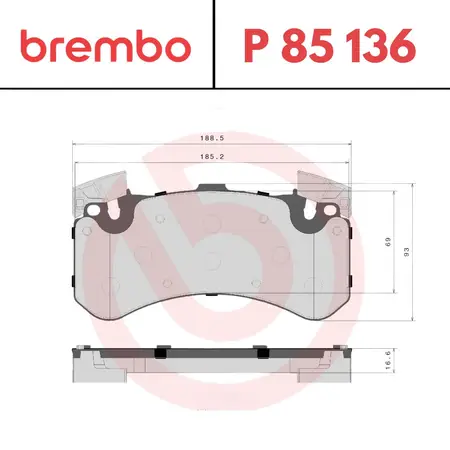 Juego de pastillas de freno- Audi A6 A7 A8 11/
