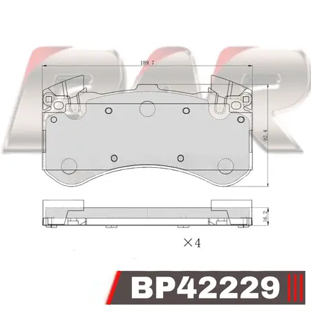 Juego de pastillas de freno- Audi A6 A7 A8 11/