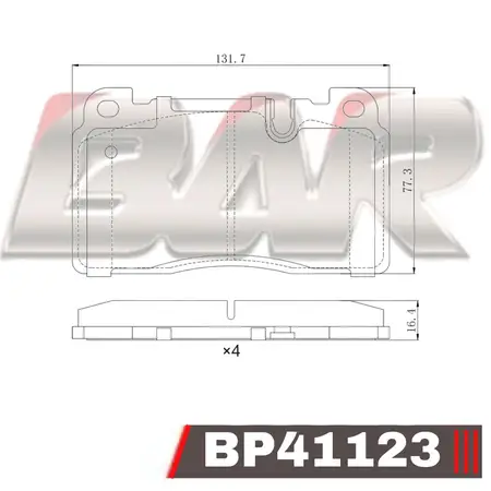 Juego de pastillas de freno- Audi Q5 1.0 3.0 11/