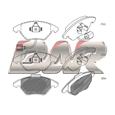Juego de pastillas de freno- AUDI -Q5 3,0 / SQ5