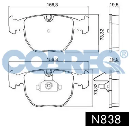 Juego de pastillas de freno- BMW 540i-740i 94/