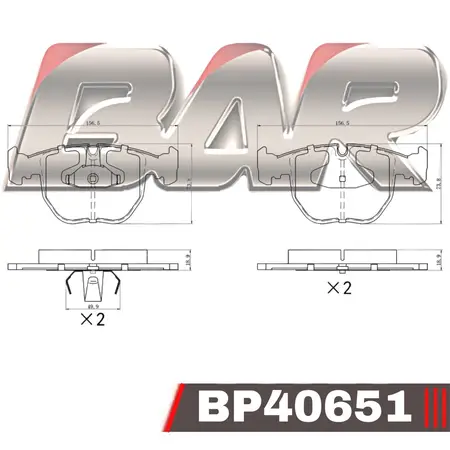 Juego de pastillas de freno- BMW 540i-740i 94/