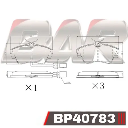Juego de pastillas de freno- BMW -M3 (E36)(E46)
