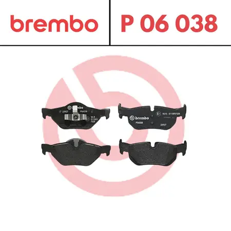 Juego de pastillas de freno- BMW Serie 1 120/Serie 3 320i/25i/Serie IV 05/