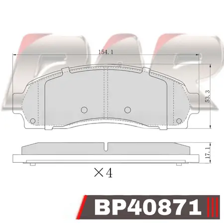 Juego de pastillas de freno- BMW -SERIE 1 120/Serie 3 320i/25i/Serie IV