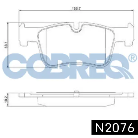 Juego de pastillas de freno- BMW -SERIE 1 120/Serie 3 320i/25i/Serie IV